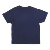 RUSSELL ATHLETIC Mens Blue Plain T-Shirt M Short Sleeve Crew Neck Cotton