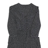 GUESS Womens Black Polyester Day Dress Polka Dot Long Sleeve Mini Size M