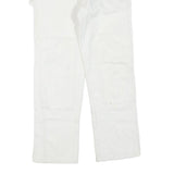 DICKIES Mens White Cotton Blend Regular Fit Straight Leg Trousers W28 L28