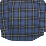 FIELD & STREAM Mens Blue Plaid Shirt L Cotton Long Sleeve Casual Workwear