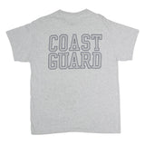 MV SPORT Mens Grey Cotton Graphic T-Shirt L Short Sleeve Crew Neck Coast Guard