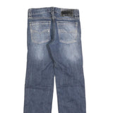 ROCK & ROLL Mens Jeans Blue Regular Straight Denim Medium W30 L34 Casual Wear