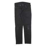 LEVI'S 511 Slim Mens Jeans Black Slim Skinny Denim Dark W31 L29 Zip