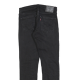 LEVI'S 511 Slim Mens Jeans Black Slim Skinny Denim Dark W31 L29 Zip