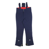 NABHOLZ Womens Wool Blend Blue Relaxed Flared Trousers W30 L28 Ski Bib Pants