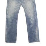 LEVI'S 501 Mens Jeans Blue Regular Straight Denim Medium W32 L32 Classic Fit