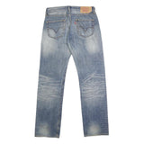 LEVI'S 501 Mens Jeans Blue Regular Straight Denim Medium W32 L32 Classic Fit