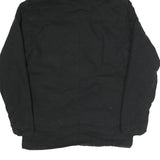 WRANGLER Mens Black Zip Jacket S Cotton Blend Hooded Casual Lightweight