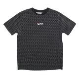 FILA Mens Black Graphic T-Shirt M Short Sleeve Crew Neck Cotton Blend