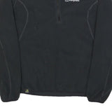 BERGHAUS Womens Black Plain Polyester Pullover Jumper UK 14 Outdoor Casual