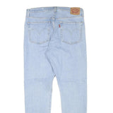 LEVI'S 501S Womens Slim Light Blue Denim Jeans Cotton Blend W30 L27 Button