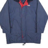 MUSTO Mens Navy Blue Outdoor Jacket M Polyester Zip Hooded Performance