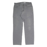 CARHARTT Mens Cotton Blend Grey Regular Straight Trousers W32 L28 Workwear