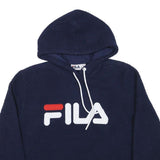 FILA Mens Navy Blue Hoodie M Polyester Blend Casual Pullover Sweatshirt