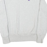 CHAMPION Mens Grey Crew Neck S Cotton Blend Sweatshirt Classic Logo