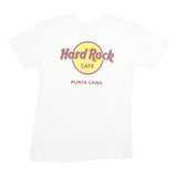 HARD ROCK CAFE Womens White Punta Cana Graphic T-Shirt S Short Sleeve Crew Neck