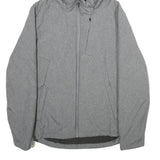 CHAMPION Womens Grey Hooded Zip Jacket M Polyester Plain Lightweight Activewear