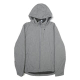 CHAMPION Womens Grey Hooded Zip Jacket M Polyester Plain Lightweight Activewear
