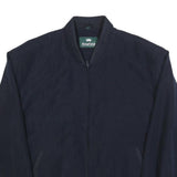 KINGFIELD Mens Navy Bomber Jacket XL Polyester Blend Zip Plain Casual