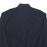 KINGFIELD Mens Navy Bomber Jacket XL Polyester Blend Zip Plain Casual