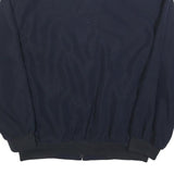 KINGFIELD Mens Navy Bomber Jacket XL Polyester Blend Zip Plain Casual