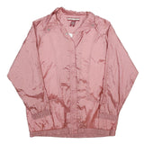 TUDOR COURT Womens Pink Nylon Jacket M Plain Button Closure Lightweight