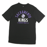 FANATICS Mens Black Sacramento Kings Graphic T-Shirt M Crew Neck Short Sleeve
