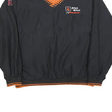 JOE GIBBS RACING Mens Black Orange Racing Jacket XL Polyester Blend Plain