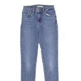 LEVI'S 721 High Rise Skinny Womens Jeans Blue Slim Denim Medium W27 L32 Stretch
