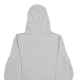 CHAMPION Mens Grey Hoodie M Cotton Blend Pullover Logo Sweatshirt