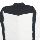 CUMBERLAND Mens Black & White Western Shirt L Contrast Panels Cotton Blend