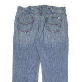 CARHARTT Mens Loose Blue Denim Light W40 L32 Zip Cotton Blend Jeans