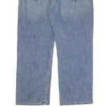 CARHARTT Mens Loose Blue Denim Light W40 L32 Zip Cotton Blend Jeans