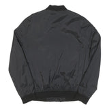 LEVI'S Mens Black Bomber Jacket S Polyester Blend Plain Zip Casual Lightweight