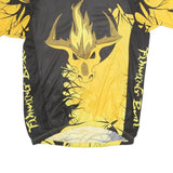 ANATOMIC Mens Black & Yellow Graphic T-Shirt 2XL Short Sleeve Crew Neck