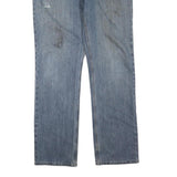 CARHARTT Mens Regular Blue Denim Straight Leg W34 L34 Cotton Blend Zip Jeans