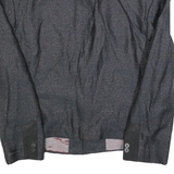 COPY RIGHT Mens Black Jacket L Polyester Blend Button Classic Plain Formal