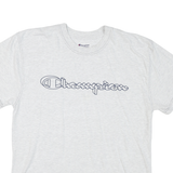 CHAMPION Mens White Graphic T-Shirt XL Short Sleeve Crew Neck Classic Cotton