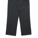 DICKIES Mens Regular Black Cotton Blend Trousers W30 L30 Classic Straight Zip
