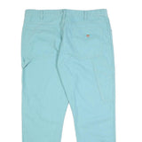 DICKIES Mens Cotton Regular Fit Straight Leg Trousers W38 L32 Pale Blue Workwear