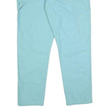 DICKIES Mens Cotton Regular Fit Straight Leg Trousers W38 L32 Pale Blue Workwear