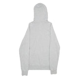 REEBOK Mens Grey Full Zip Hoodie S Cotton Casual Tracksuit Top