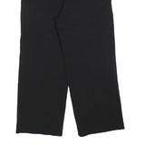 MASSIMO DUTTI Womens Black Polyester Blend Relaxed Straight Trousers W36 L28