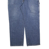 DICKIES Mens Jeans Blue Regular Straight Denim Medium W38 L30 Workwear Zip