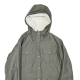 COLUMBIA Womens Green Hooded Jacket M Polyester Blend Outdoor Zip Up Casual