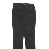 LEVI'S Womens Jeans Black Slim Skinny Denim Raw W27 L34 Stylish Comfort