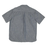 DICKIES Mens Grey Workwear Cotton Blend Shirt XL Casual Button-Up