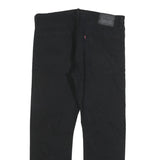 LEVI'S 513 Mens Jeans Black Regular Straight Denim W36 L30 Zip Cotton Blend