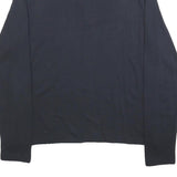 DKNY Mens Black Long Sleeve Plain Polo Shirt 2XL Cotton Blend Classic Fit