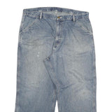 CARHARTT Mens Relaxed Jeans Blue Denim W36 L27 Cotton Blend Zip Workwear